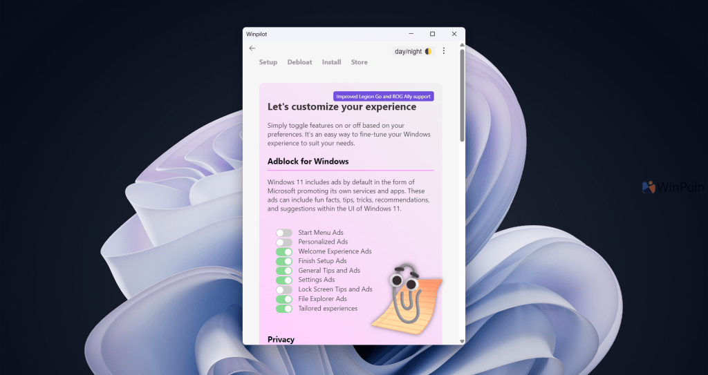 Winpilot, Aplikasi Yang Bisa Matikan Iklan di Windows 11 Dengan&nbsp;Mudah