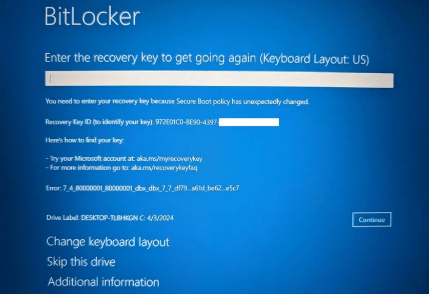Patch Tuesday Bulan Juli 2024 Bawa Bug, Sistem Pengguna Terkunci&nbsp;BitLocker