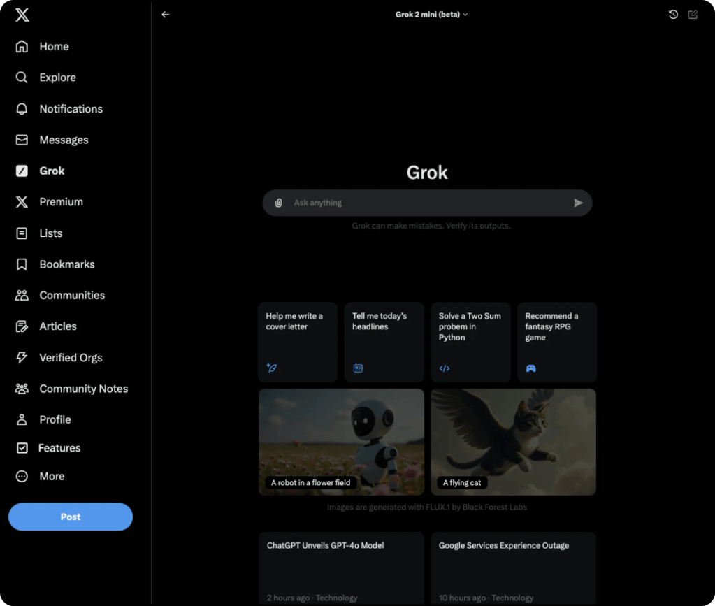 xAI Rilis Grok-2 Beta dan Grok-2 Mini, Apa Itu?